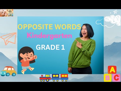 Opposite Words in English / Opposite Words for Kindergarten / Opposites for Kids/ Opposite Words