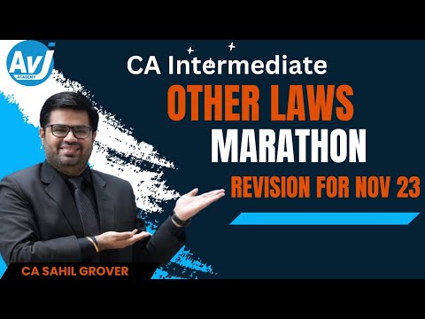 Other Laws Revision Marathon for CA Inter Nov 23