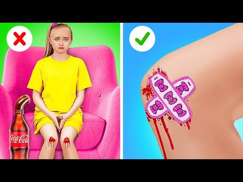 Emergency Hacks for Stressed Parents! Good Doctor vs Bad Doctor || Cool Parenting Hacks Situations