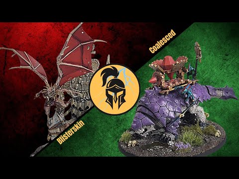 Age of Sigmar Battle Report: Flesh Eater Courts vs Seraphon: Warcoda Reveal! Battle for the Pass!!