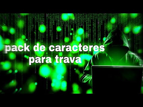 Pack de caracteres para criar trava zap txt (contato,documeto,catalogo...)