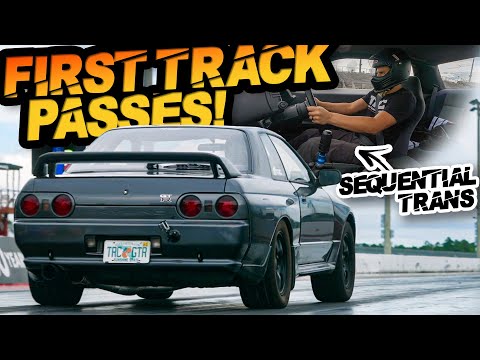 TRC Skyline R32 GTR FIRST TRACK DAY After 3 Year Build! (AWD RB30 PPG Sequential)