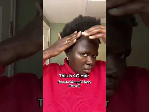 This is 4C Hair: Create an Afropufff on Natural Hair style #shortvideo #shorts #4cnaturalhair