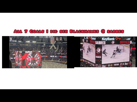 ALL 7 GOALS I DID SEE LIVE Blackhawks And Sabres MUST SEE!!!! (READ DESC)