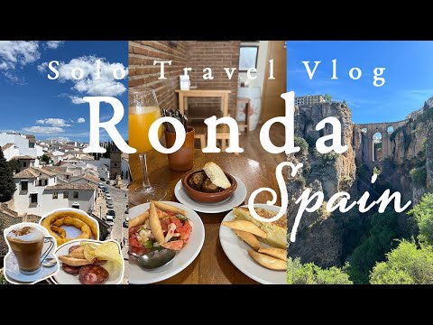 Spain Ronda Travel Vlog🇪🇸Day trip from Malaga|Nuevo bridge| food, walking guide,tapas bar,churros,4K