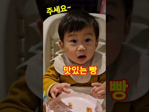 빵🍞이 맛이 없을 때 아기의 반응은!? #아기 일상 #아기 #shorts #빵  #미식가  #귀요미 #cute #baby #15개월아기