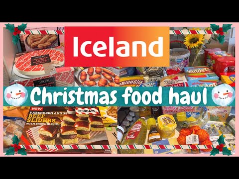 ICELAND CHRISTMAS FOOD HAUL 2022