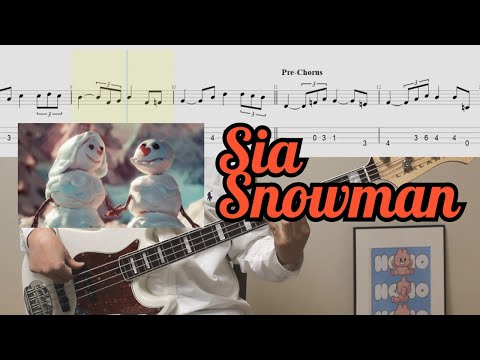 Adding Winter Vibes with Sia - Snowman Bass Cover│TAB