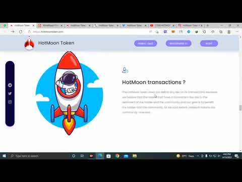 How to buy new website HOTMOON TOKEN project 2022