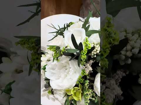 🌸 Композиция из белых роз - стабилизированные цветы 💐 #florist