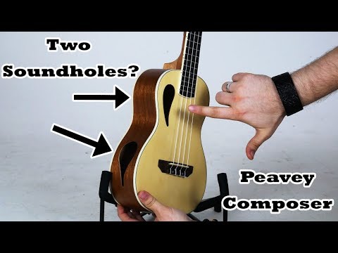 Two Soundholes? Peavey Composer Ukulele Demo