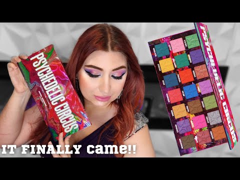 Jeffree Star Cosmetics Psychedelic Circus Palette Review + I know Why Delivery Took SO LONG!!