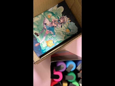 【雑談】グッズメッセージ入れ作業中…【 本阿弥あずさ / すぺしゃりて 】