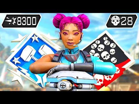 LIFELINE 28 KILLS & 8300 DAMAGE IN ONE GAME (Apex Legends Gameplay)