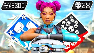 LIFELINE 28 KILLS & 8300 DAMAGE IN ONE GAME (Apex Legends Gameplay)