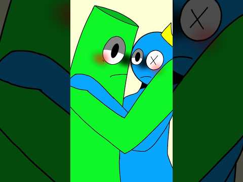 excuse me is anybody? Green x blue. rainbowfriend chapter 2.#rainbowfriend #roblox