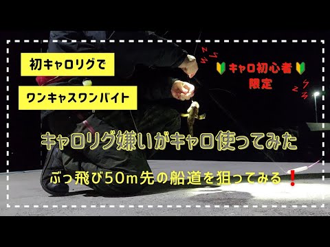 キャロリグ嫌いがキャロ使ってみた　初キャロでワンキャスワンバイト❗キャロ初心者限定