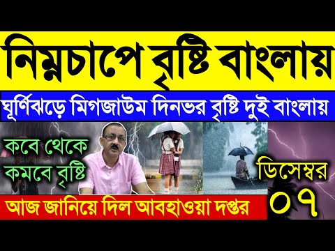 প্রচন্ড নিম্নচাপ, বাংলায় চলছে টানা বৃষ্টি, কখন থামবে, ভারী বৃষ্টি, cyclone michaung, Weather