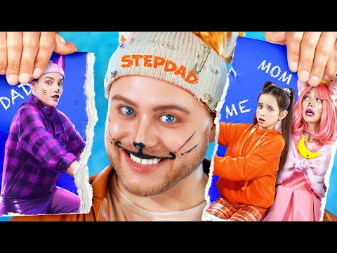 DAD vs STEPDAD! Awkward Family Situations! CATNAP vs CATFEINE: Poppy Playtime 4