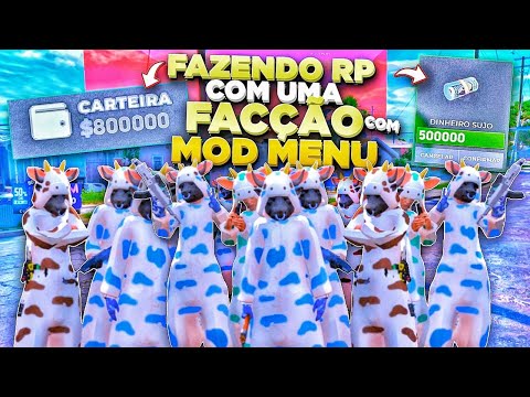 FAZENDO 𝗥𝗣 EM UMA FACÇAO E LUCRANDO MUITO NOS PRIMEIRO DIAS COM MOD MENU GTA RP