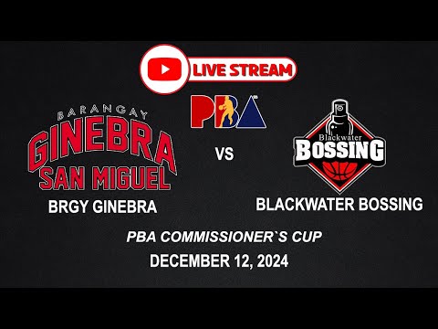 LIVE NOW! BRGY GINEBRA vs BLACKWATER BOSSING |PBASeason49|December 12, 2024|NBA2K24 Simulation Only