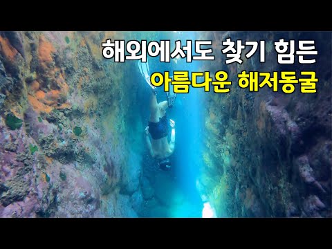 [수심 8M, 울릉도] 숨이 저절로 멎을 것 같은 엄청난 수중 동굴