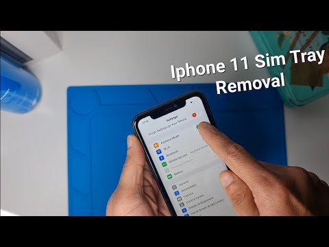 How to Remove Sim Tray of Iphone 11