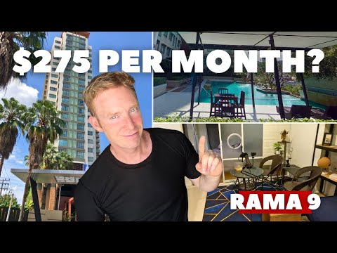 Affordable CONDO Tour - What Can You RENT For $275 in Central BANGKOK?