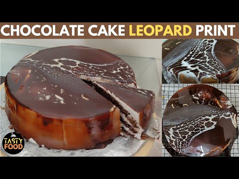 Chocolate cake leopard print design guide by tasty food | leopard print cake