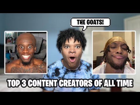 FONCEKAM REVEALS THE TOP 3 CREATORS OF ALL TIME!