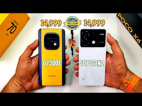 NARZO 70 Turbo Vs POCO X6 5G Speed Test & Full Comparison | Best Mobile Under 15k in Flipkart BBD ?