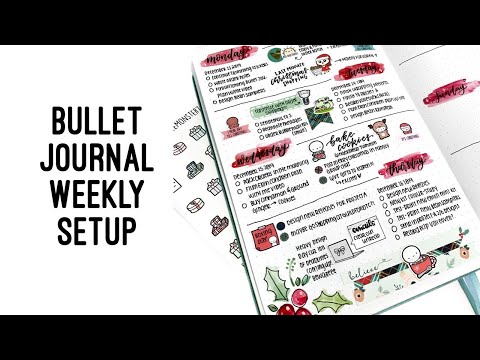 Bullet Journal Weekly Setup | A Christmas Eve Bonus!