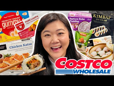 Trying NEW ASIAN FOOD at COSTCO 2024 Part 2! (kimbap, sago, chicken katsu, viet coffee, lumpia)