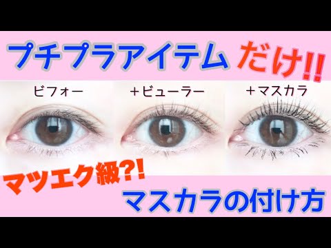 プチプラアイテムだけを使ってマツエク級のマスカラの付け方／オススメのプチプラコスメ