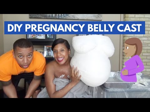 How to Make a Pregnancy Belly Cast | Phillips Fam Father's Day Project