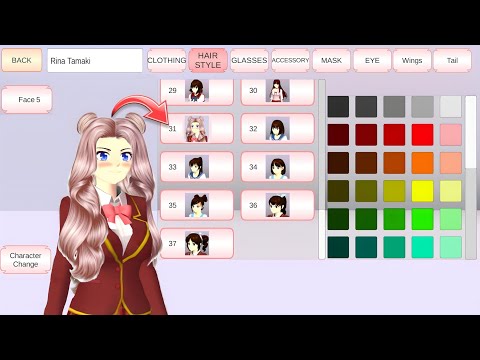 New Barbie Hair Style Tutorial ✨🌸 : Sakura School Simulator