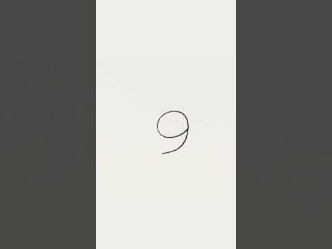 Snail drawing with number 9 #shorts #art #ytshorts #shortvideo @easydrawingdiy