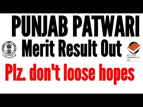 Punjab PATWARI Result | Plz Don't Loose Hopes | Keep Study | PSSSB RECRUITMENT UPDATES |