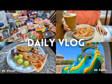 Daily vlog - Rice cooker cooking - Pantry organizing - Grocery shopping - Birthday party　♡