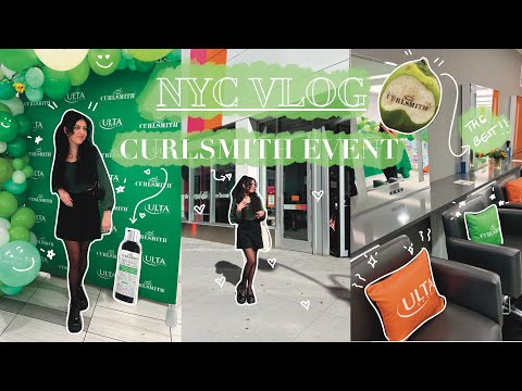 NYC Vlog🗽: Curlsmith first event in the US, Curlsmith Anti-Frizz launch celebration 💚