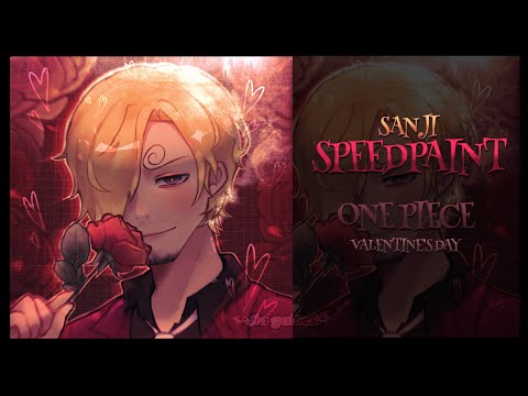 ★  SANJI VALENTINE’S DAY // ONE PIECE // SPEED PAINT !!