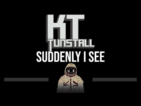 KT Tunstall • Suddenly I See (CC) 🎤 [Karaoke] [Instrumental]