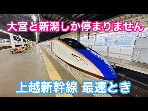 上越新幹線最速のとき311号に乗ってみた！【大宮と新潟しか停まらない】