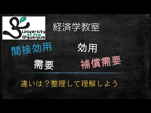 効用と間接効用・需要と補償需要（No56）その違いは？それぞれ理解して、整理しておこう