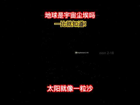 【宇宙系列018】地球在宇宙里实在太小了，太阳也只是一粒砂！ #宇宙 #参宿四