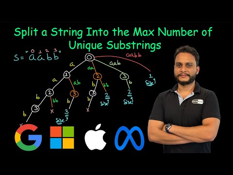 Split a String Into the Max Number of Unique Substrings | Leetcode 1593