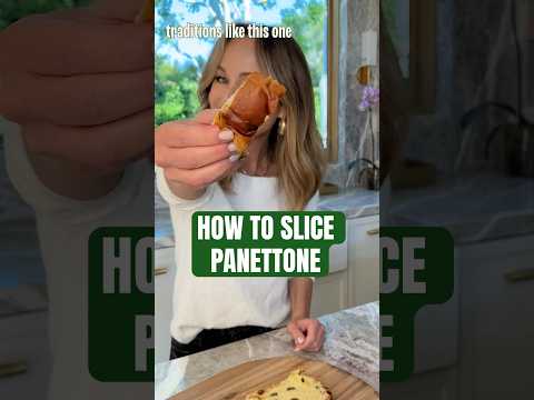 How to Slice Panettone