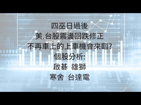 6月21日:回檔修正，沒在車上的想上車，在車上的想加倉，理性看待回檔修正 #台股分析 #輝達 #AI #能源類股 #雲豹能源 #台積電 #航運