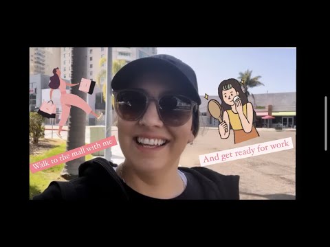 TAKE A LITTLE WALK IN SD AND GET READY FOR WORK WITH ME! VLOG