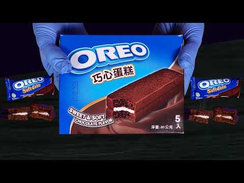 ASMR -Oreo sweet soft chocolate flavor cake  to SandWich